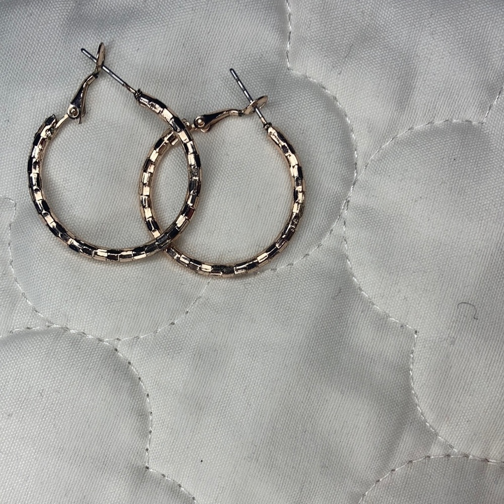 Gold earrings